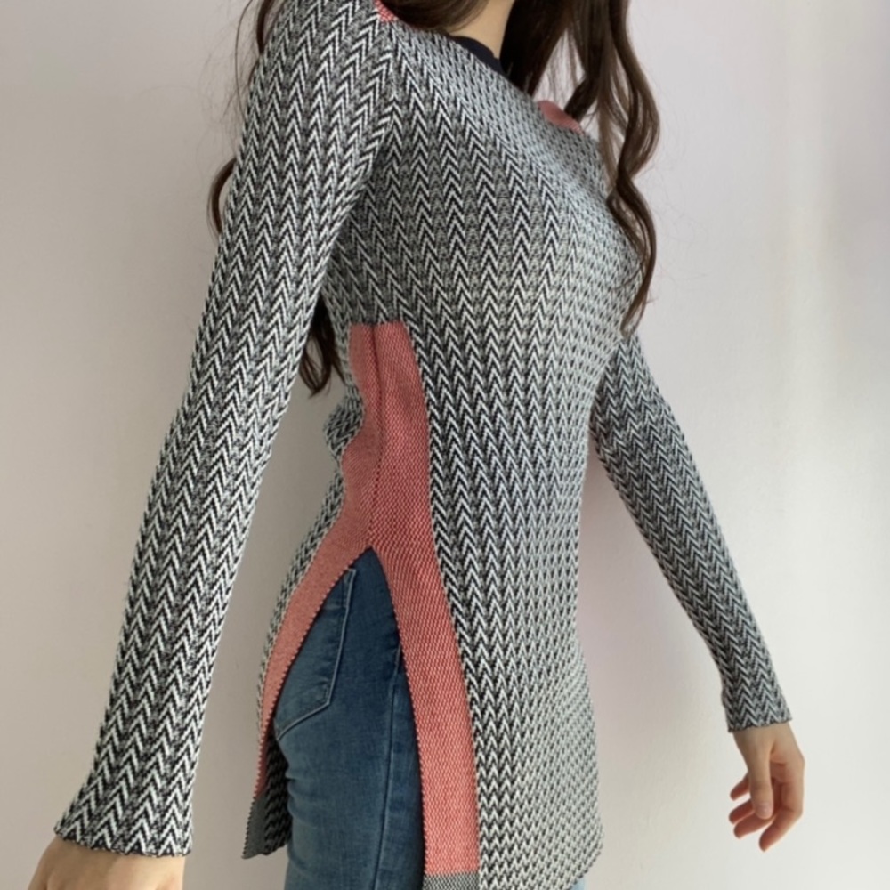 Zara Knit Color-block Sweater | Size S